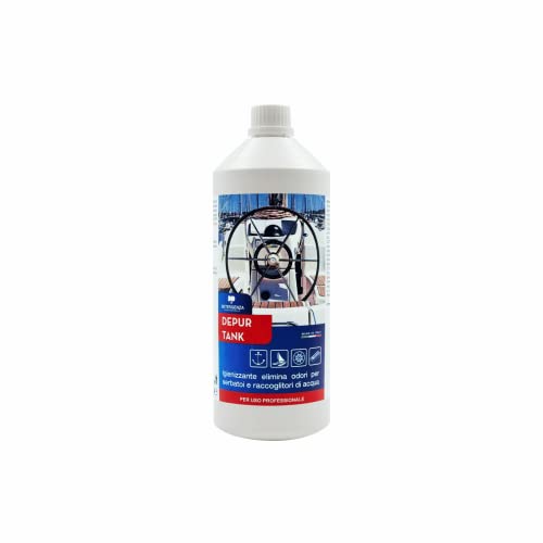DETERGENZA PROFESSIONALE IGIENIZZANTE ELIMINA ODORI per Serbatoi E RACCOGLITORI di Acqua DEPUR Tank CONCENTRATO - Pz. 2 da 1 L HD