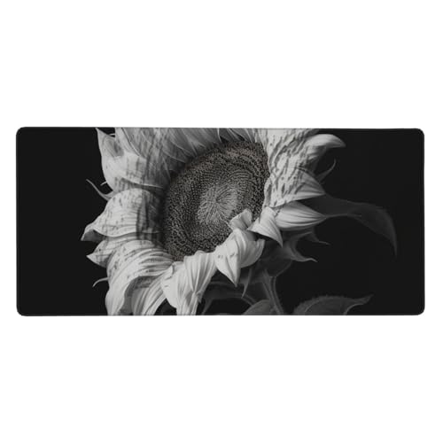 Grand tapis de souris de jeu antidérapant taille XXL 40,6x90,2 cm pour clavier noir