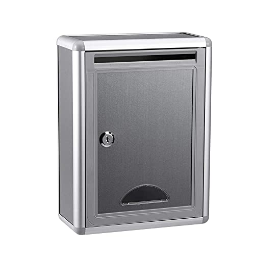 Mailbox Parcel Drop Box - Stainless Steel Locking Mailbox for Wall Mount - Secure Delivery Solution for Home or Office