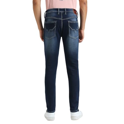 Image of Pepe Jeans Men's Straight Fit Jeans | Mid Rise | Chinox | Jeans for Man
