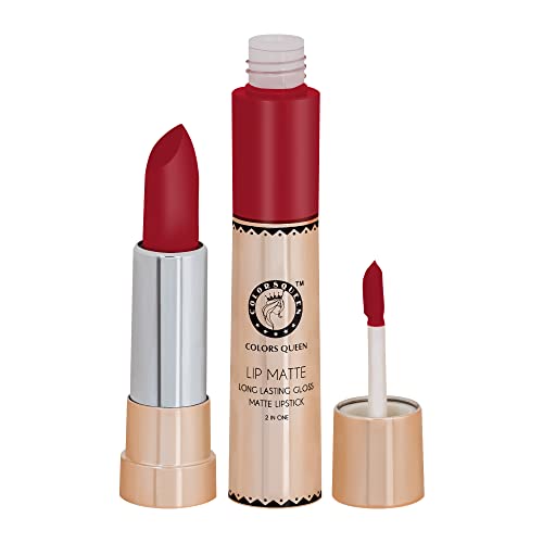 Image of Colors Queen 2 in 1 Matte Lipstick | Lip Matte | Long Lasting Gloss, Waterproof, Non Transferable | (35 - Peach Orange)