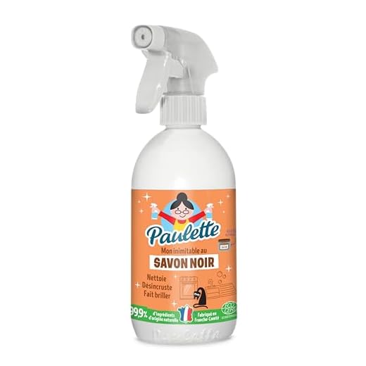 Paulette – Jabón negro – Ultra-desengrasante para el hogar multi-Surfaces Ecocert – Fabricado en Francia – 500 ml