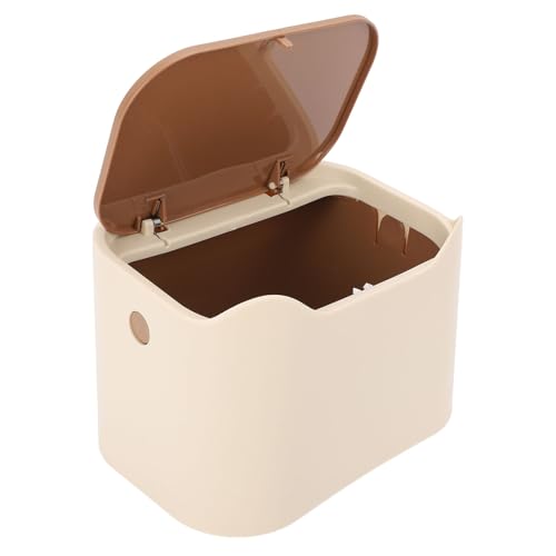 Fockety Poubelle de Litière pour Chats, Poubelle de Comptoir avec Un Couvercle de Type de Presse,...