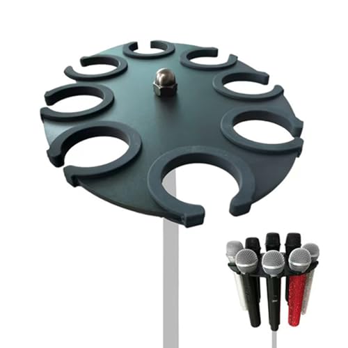 Support de microphone de bureau et rack de rangement pour studio de podcast
