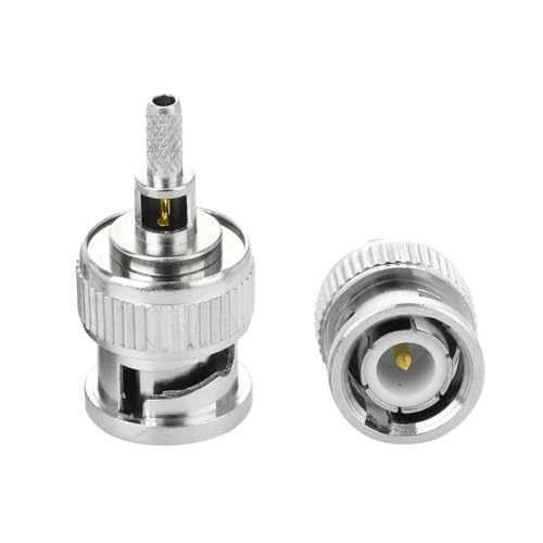 Adaptador BNC-J-1.5 de cobre niquelado para cable coaxial de vídeo, 5 uds. 7