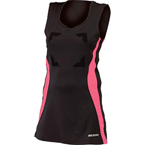 Gilbert Eclipse II Hook and Loop Netball Dress - Black/Pink (16)