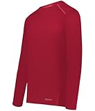 Holloway 222238.083.XL Youth Essential Long Sleeve T-Shirt Scarlet - Extra Large