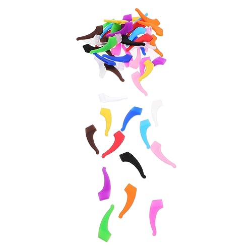 SOESFOUFU 26組 - メガネ用シリコン製眼鏡用イヤーパッド メガネ用アームパッド 眼鏡脚用眼鏡グリップ