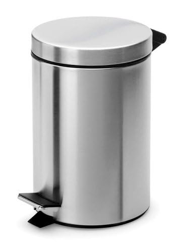 Caneca de basura pequeña de acero inoxidable 1.85 gal miniatura 2