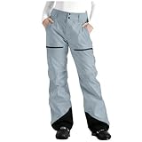 Genérico Pantalon Esqui Mujer Deporte Leggins Termicos Mujer Jogger Talla Grande Chandal Ropa Ski Invierno 2#Gris XL