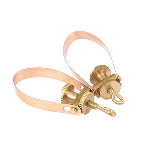 BESPORTBLE 2pcs Golden Copper Erhu String Adjusters Durable Fine Tuners for Erhu Easy to Use Tuning Tools Essential Accessories present for Music Lovers