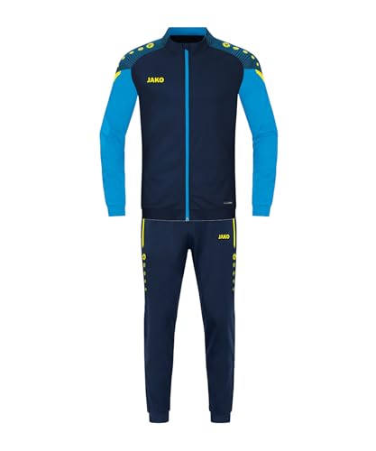 JAKO Kinder Trainingsanzug Polyester Performance, Marine/Jako-Blau, 128 JAKO Kinder Trainingsanzug Polyester Performance, Marine/Jako-Blau, 128