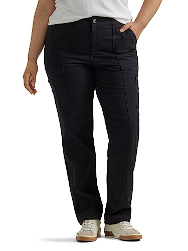 Lee Women's Plus Size Ultra Lux Comfort with Flex-to-go Utility Pant
