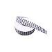 Grey and White Chevron Printed Grosgrain Ribbon, 1 Inch Christmas Fabric Ribbon for Hairbow Package Gift Wrapping Sewing Craft Wedding Holiday Party Decoration 25 Yards