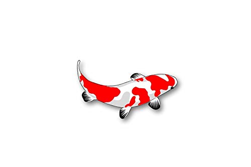 Akachafactory Aufkleber Vinyl Carpe Koi Japanische Fische