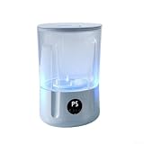 Vasiumic Spazzola per la pulizia 9-in-1 Spin Scrubber con 3 modalità Wireless Ricaricabile Cleaner Cucina Bagno Malta Maniglia orientata all'utente 9 teste incluse Bianco (blu)