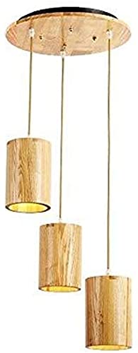 UZOURIWooden Chandelier Three Japanese-Style Wood Chandelier Restaurant Chandelier