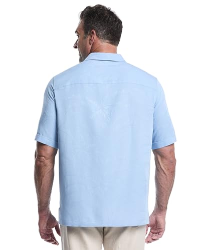 Cubavera Men's Short-Sleeve Button-Down Floral One Pocket Shirt2