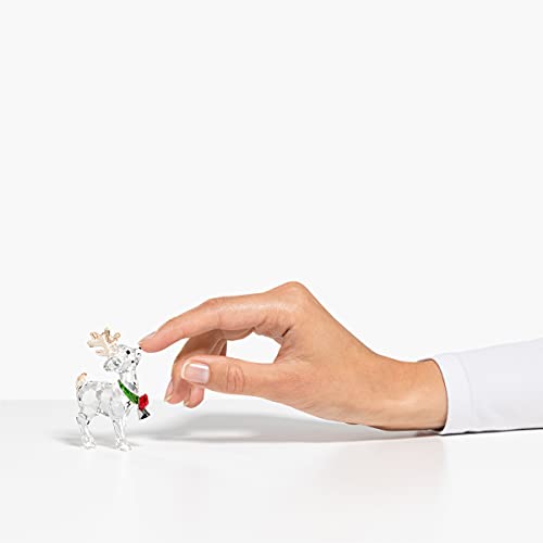 Swarovski Joyful Ornaments Santa’s Reindeer Figurine, Multicolored Swarovski Crystals, Part Of The Swarovski Joyful Ornaments Collection #TOP1