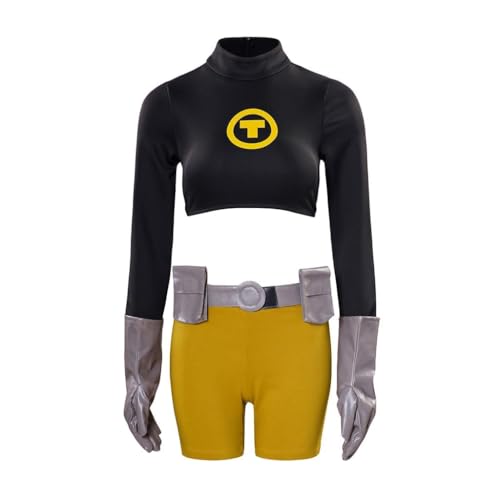 VintageCos Womens Terra Cosplay Costume Outfits Superhero Suit for Halloween (M)