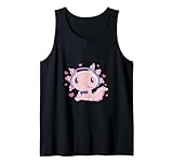 Photo Gallery carino rosa kawaii axolotl gamer gaming grafica canotta Photo Gallery carino rosa kawaii axolotl gamer gaming grafica canotta