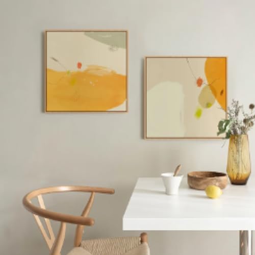 Affiches de forme carrée YAJNILUCK 30x30 cm encadrées pour habiller un mur vide de chambre