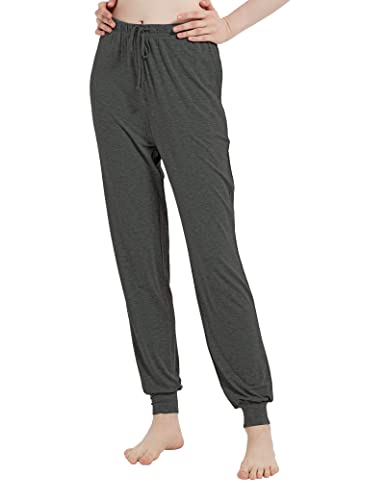 Image of GYS Women's Pajama Pants - Viscose Made from Bamboo, Joggers Pants with Pockets Comfy Lounge Sleep Pants Pj Bottoms
