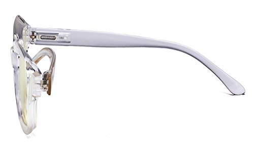Image of CessBlu Ladies Oversized Blue Light Filter Glasses Blocking UV Rays Computer Readers for Women Reading Oprah Style