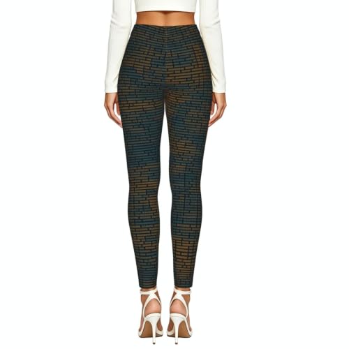 Leggings elásticos para mujer Programming Code 1 negros tupidos 4
