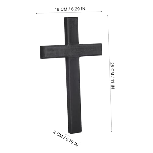Cruz de madera BESTYASH colgante cristiano para bautizos y comunión 2