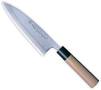 Kikuichi 7in Left-Handed Tatsutogi Carbon Deba Chef's Knife