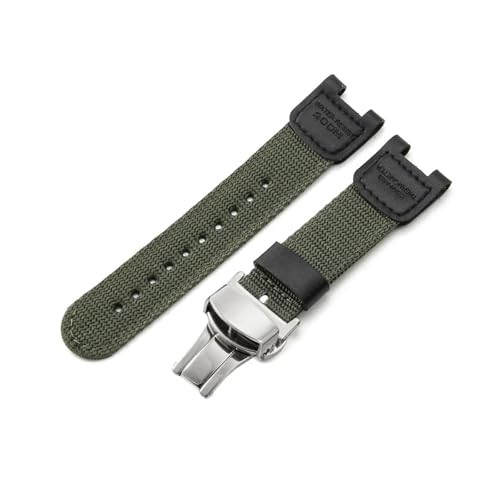 24 x 12mm�t���L�V�u���i�C�����L�����o�X�ϖ��Ճx���g�ɓK������Casio GW-3500 B/3000 2500 B/2000(Army green-ST-B1)