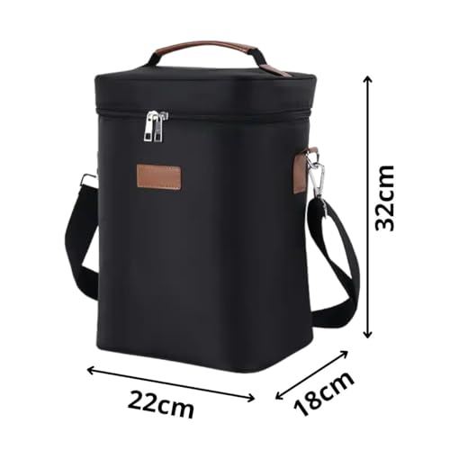 Liz KO Bolsa Para Vinho Térmica Wine Bag Porta Vinho 4 Garrafas Multiuso