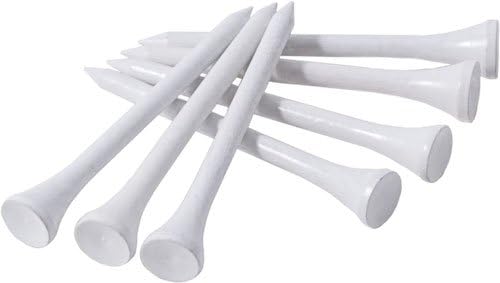review Box of 100 Bulk White Golf Tees Deluxe Wooden 3 1/4 inch tee 100 Count