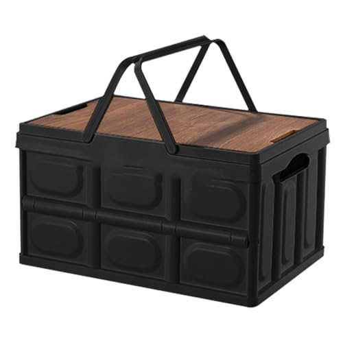 Storage Box - Foldable Storage Bins, Stackable Utility Crates | Space Saving Storage Boxes, Compact Storage Solutions, Reusable colapsible Crate, Portaable Storage Organizers for Living Room, Bedroom