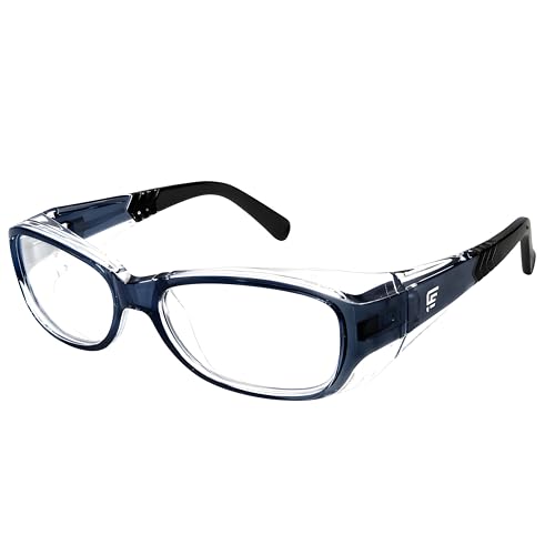 Image of FAMOUS safety eyeglasses frame for men and women impact resistant side shield