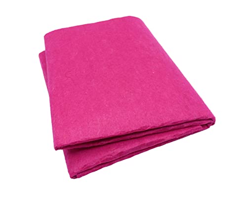 Image of Felt Cloth Stiff (Hard) 44 inch x 36 inch | Full Metre, Used in Art & Craft, Cutouts, Decorations, School Projects, DIY Magenta