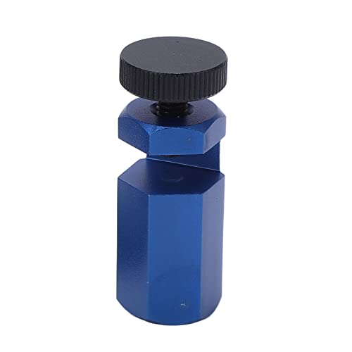 Aluminiumlegierungstreppenstift Hex Flachmesser Design Senkrechte Block Block Schwarzoxid Stahl Daumenschrauben für Holzbearbeitung Quadratischer Treppe Auxiliary Clip (BLUE)