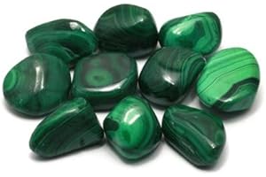 Malachite Tumble Stone (20-25 mm) - Pack of 5 Crystals for Healing
