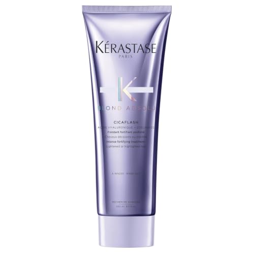 Kérastase Blond Absolu Conditioner für trockenes und blondiertes oder gesträhntes Haar Gegen Haarbruch und Spliss Mit Hyaluronsäure Cicaflash Conditioner 250 ml
