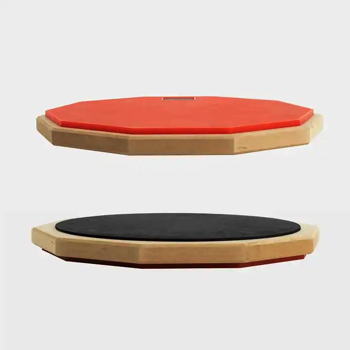 Image of Softline Pro Drum Practice Pad, 12 inch & 10 Corners Dumbed Adjustable & Foldable Drum Practice Pad Kit, Double Side with Stand & Bag (SP-DPPK-40-Kit- Orange)