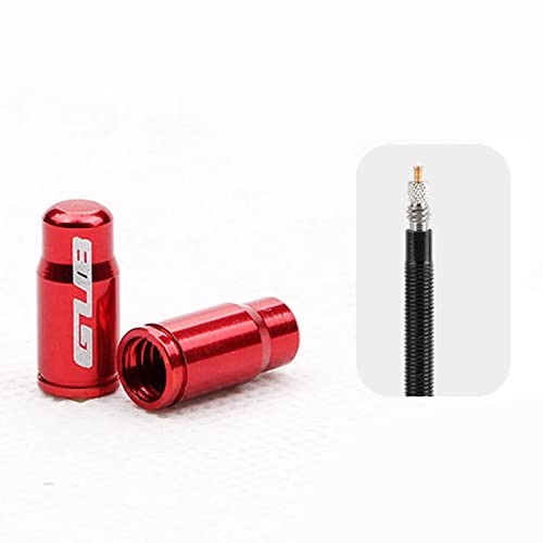 Tapón de válvula de neumático aluminio rojo miniatura 5