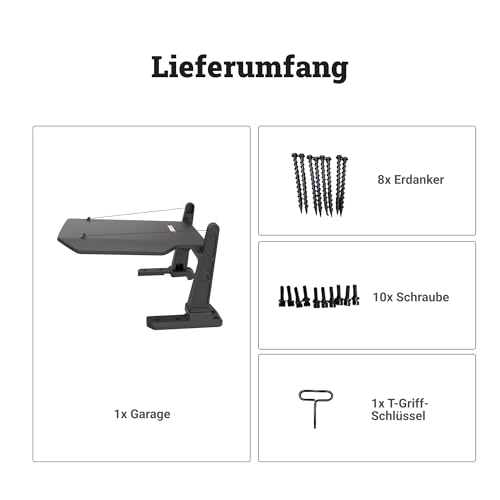 WORX WA0828 Garage für Vision Cloud Mähroboter, wetterfester Schutz für alle Vision Modelle (UV-, Regen- & Schmutzschutz, einfache Montage)