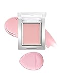 Jutqut Cream Blush for Cheeks, Dewy Texture & Matte Finish, Lightweight & Hydrating Makeup Blush Balm, Blendable & Buildable Cheek Color, Non-Greasy Long-Lasting Face Balm with Mini Powder Puff, 02