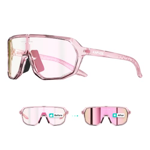 KAPVOE Photochromic Cycling Sunglasses for Men and Women K63