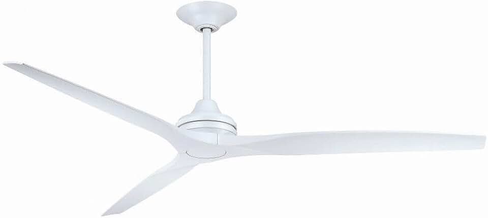 Fanimation Spitfire 72 In Ceiling Fan, Matte White, Matte White Blades