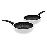 Photo Gallery wintem - set padelle antiaderenti 24-28 cm con manico pieghevole salvaspazio, compatibili induzione, rivestimento a nido d’ape per cottura uniforme, corpo in alluminio forgiato e antigraffio Photo Gallery wintem - set padelle antiaderenti 24-28 cm con manico pieghevole salvaspazio, compatibili induzione, rivestimento a nido d’ape per cottura uniforme, corpo in alluminio forgiato e antigraffio