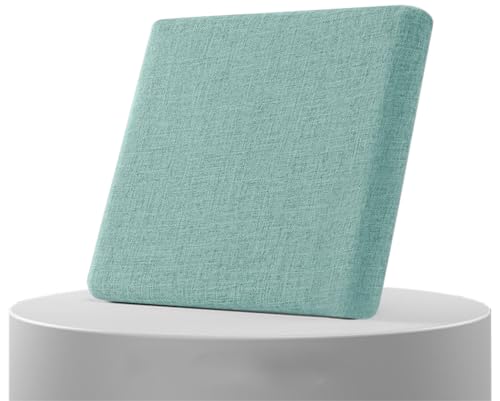 Coussins de Chaise D'intérieur/Exterieur 40x40 40x45 30x30 50x50 Dehoussable, Rembourré en Mousse, Tissu de lin, Galettes de Chaise Confortable avec...