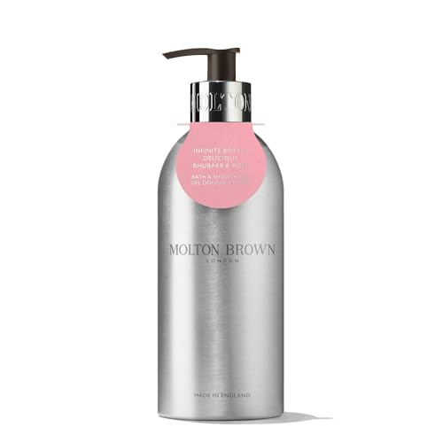 MOLTON Brown Delicious Rhubarb & Rose Bade- und Duschgel Unendliche Flasche 400 ml