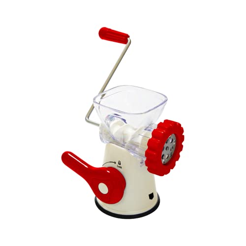 ELMA Picadora de Carne Manual I Máquina Trituradora de Carne con Manivela I Incluye Accesorios I 1...